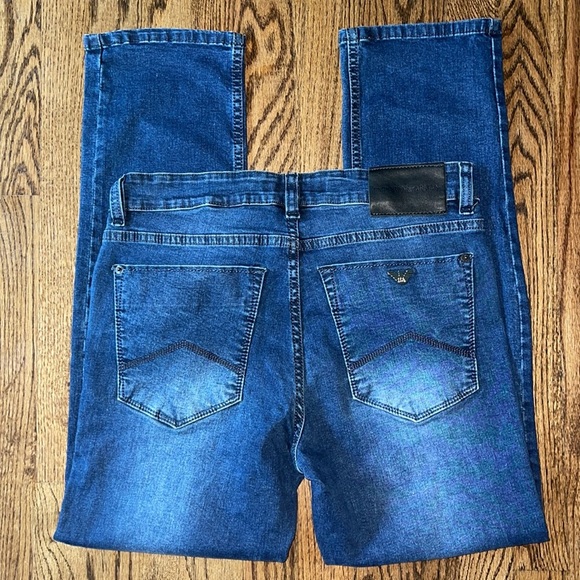 Emporio Armani Dark Wash Jeans Size 34 - Picture 9 of 15